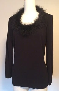 Schwarzer Seidenpullover Damen Max Studio - Bild 1 von 8