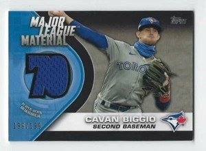 2021 Topps Series 2 #MLM-CB Cavan Biggio Major League Materials Relic Black /199 - Picture 1 of 2