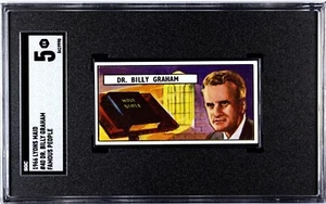 1966 Lyons Maid Famous People #40 Dr. Billy Graham RC Christian Evangelist SGC 5 - Picture 1 of 3