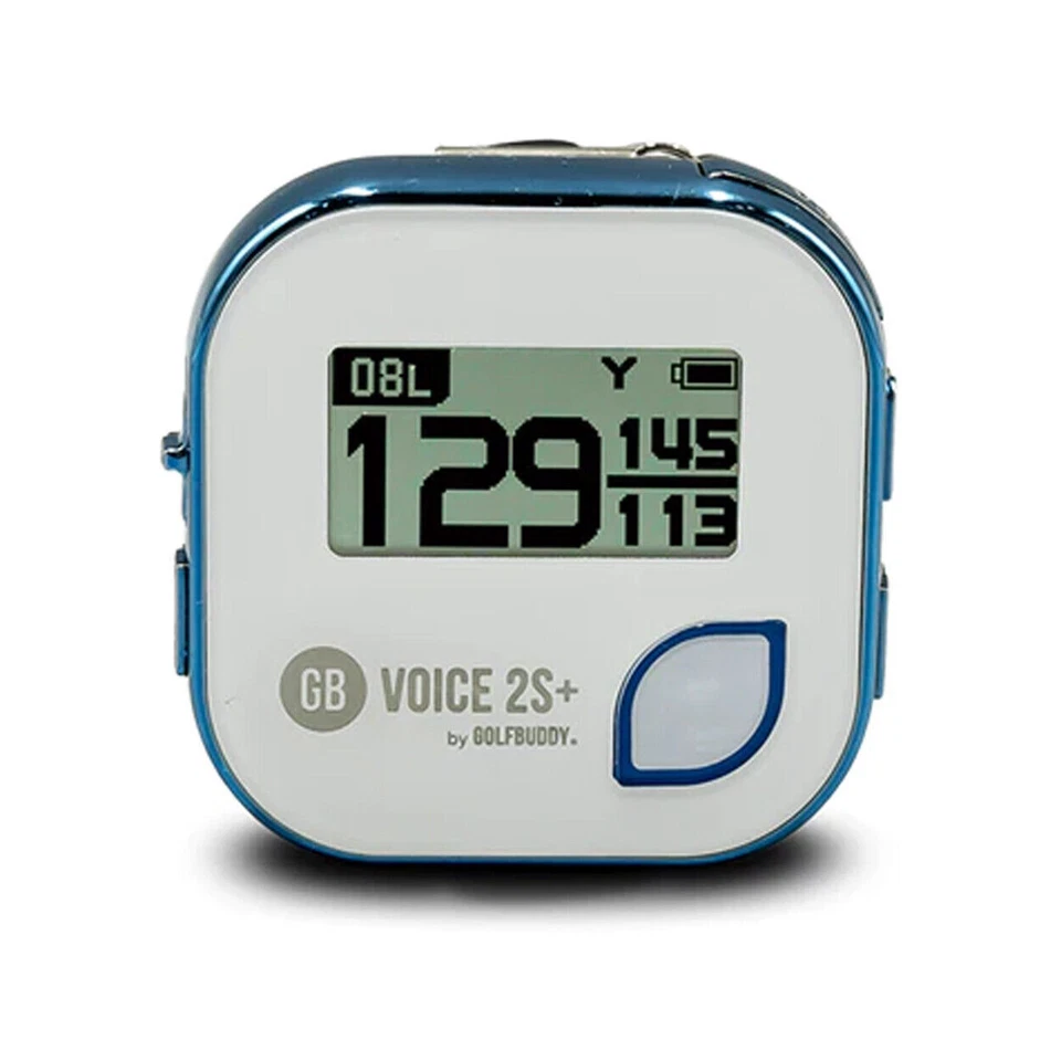 GolfBuddy GB Voice 2S+ Talking GPS Golf Rangefinder - Blue