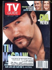TV Guide Magazine Sep. 23-29 2000 Tim McGraw EX w/ML 030217nonjhe - Picture 1 of 1