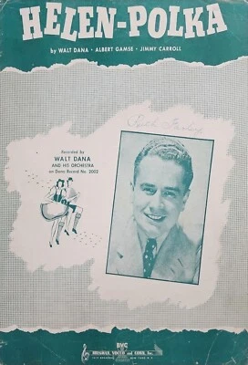 Helen Polka Walt Dana Albert Games Piano Song Lyrics Sheet Music d6 - Image 1 of 3