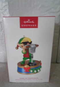 2024  Hallmark - Hank on Harmonica Ornament - North Pole Band - Interactive - Picture 1 of 1