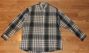 S STEPHEN COLLECTION WESTERN CHECKED SIZE LARGE LONG SLEEVE BUTTON DOWN SHIRT - Picture 1 of 9