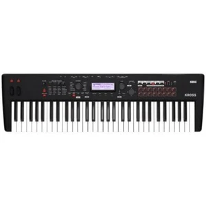 KORG KROSS 2 61 Key Synthesizer Super Matte Black with AC Adapter from JPN - Picture 1 of 3