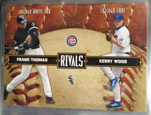 2004 Donruss Leather & Lumber Frank Thomas/Kerry Wood Rivals /2499