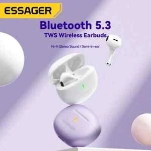 Wireless Bluetooth 5.3 TWS Earphones Mini Heaset semi in ear Earbuds For Phone - Picture 1 of 10