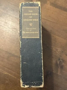 The Oxford Book of English Verse - 1940 - HC VTG With Slipcover - Bild 1 von 14