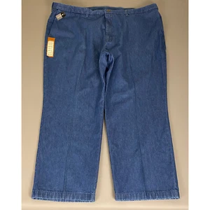 Haggar Classic Fit Denim Jeans Pants Men's 52x30 Big & Tall Work to Weekend NWT - Picture 1 of 18