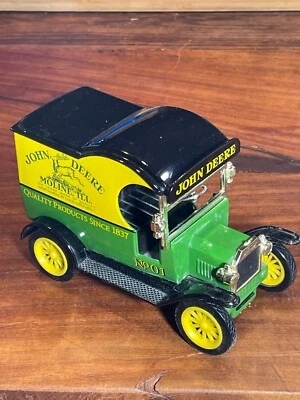 1912 Ford Model T  Truck John Deere Diecast 1:24 Model Gearbox coin BANK NIB - Image 1 of 4