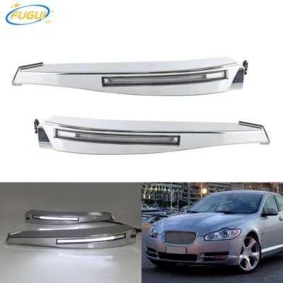 Luces de circulación diurna LED DRL luz antiniebla parachoques de conducción aptas para Jaguar XF 08-10 Foto 1 de 4