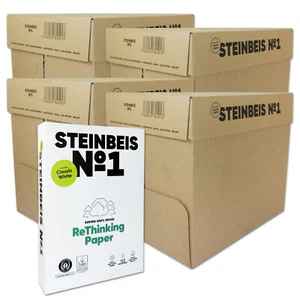 Steinbeis No 1 - Recycling ISO 70 (Blauer Engel) Papier A4 10.000 Blatt 80 g/m²