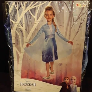Girls Elsa Disney Frozen II Dress Halloween Costume Medium  (7 - 8) - Picture 1 of 4