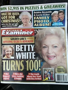 National Examiner Magazine Betty White Queen Elizabeth Debbie Reynolds 2022 - Picture 1 of 1