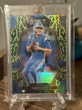 2022 Panini Select #134 Jared Goff Premier Green Black SNAKE SKIN Prizm /2 Lions