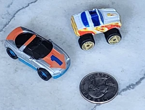 Two Galoob Micro Machines One Fast Tracks Big Wheel & One Radicator Vintage 1994 - Picture 1 of 11