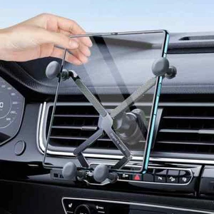 Gravity Car Phone Holder Retractable Luxury Metal Phone Stand GPS Mount in Car - Picture 1 of 20