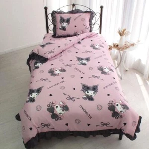 Sanrio Midnight Melokuro My Melody Kuromi Bed sheets Set Duvet cover Pillow case - Picture 1 of 2