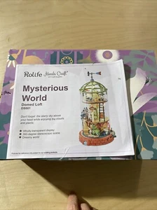 DIY Mysterious World Domed Loft Glass Miniature Doll House kit (HL) Open Box New - Picture 1 of 15