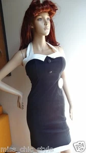 FATAL SEDUCTION black pinup dress size S NWT size 8 AU UK - Picture 1 of 5