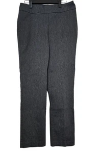 Dana Buchman Dark Grey Straight Leg Pull On Dress Pants Career Size M Women - Picture 1 of 9