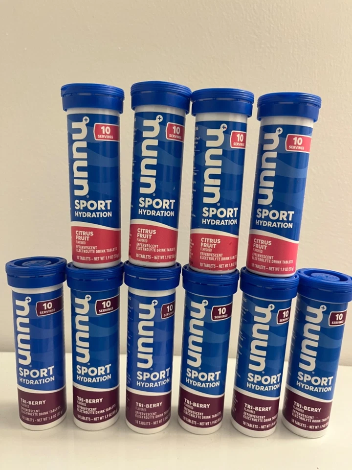 Nuun Comprimidos Electrolitos Deportivos, Paquete de 10 - 6 Tri-Berry y 4 Cítricos EXP:09/2026 Foto 1 de 1
