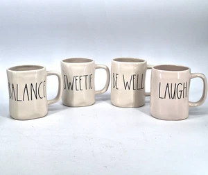 Menge 4 Rae Dunn Artisan Collection Balance/Sweetie/Be Well/Laugh Kaffeetassen - Bild 1 von 11