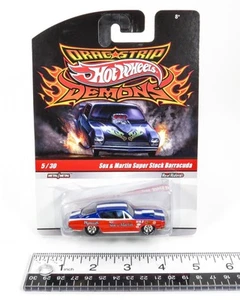 Hot Wheels Drag Strip Demons Snake Prudhomme's Black Snake Cuda #1/30 2008 NEW - Picture 1 of 13