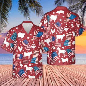 Happy Independence Day Hawaiian Shirt For Farm Lovers HO0642 - Picture 1 of 2