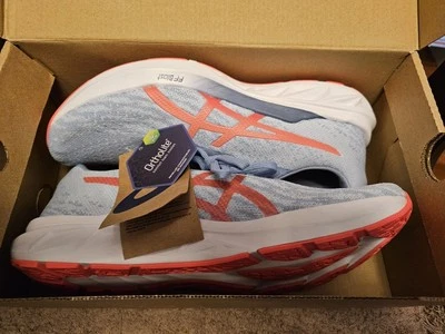 ASICS Women's 11 DYNABLAST 2 Running Shoes in Mist/Blazing Coral - Image 1 of 4