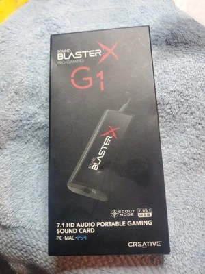 Creative Sound BlasterX G1 7.1 Portátil HD Juegos USB DAC y Tarjeta de Sonido  Foto 1 de 3