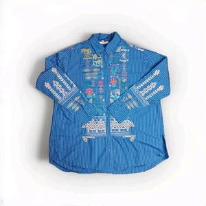 Johnny Was SCARA OVERSIZED YOKE SHIRT Damen Gr. Medium bestickt Boho  - Bild 1 von 9