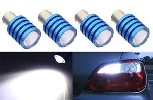 2 pairs 7.5W LED Chips White Replace Halogen Rear Tail Brake Light Bulb J10 - Picture 1 of 9