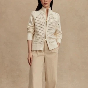 Varley Pullover Mandy Boucle Strickjacke mit Reißverschluss XS - Bild 1 von 14