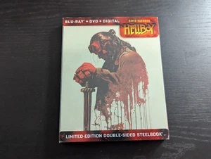 HELLBOY  (Blu-ray + DVD) LIMITED-EDITION DOUBLE-SIDED STEELBOOK NO DIGITAL - Picture 1 of 4