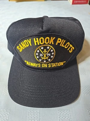 Gorra Northstar Sandy Hook Pilots Negra Snapback Sombrero "Siempre en Estación" Rara EE. UU. Foto 1 de 4