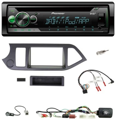 Pioneer USB MP3 DAB Lenkrad CD Autoradio für Kia Picanto ab 2011 USB AUX ohne St - Bild 1 von 4