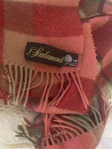 SCALAMANDRE 100% WOOL Blanket/Scarf Throw Fringe NEW United Kingdom Winter Plaid - Picture 1 of 6