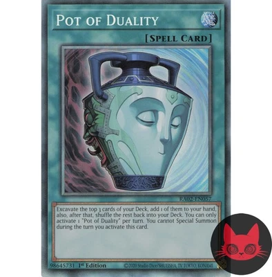 Yugioh Pot of Duality RA02-EN057 Collectors Rare 1st Edition NM - Image 1 of 2