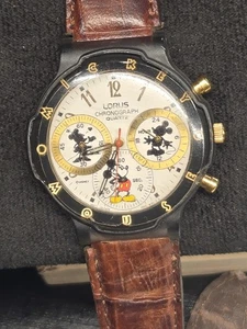 Lorus Mickey Mouse Chronograph Watch Quartz Disney Working Fresh Battery - Picture 1 of 8