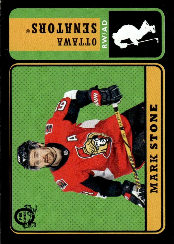 2018-19 O-Pee-Chee Retro Black Mark Stone 070/100 Ottawa Senators #28 - Image 1 of 2