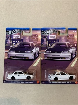2025 Hot Wheels Silver Series Compact Kings ‘91 Nissan Sentra SE-R  Lot Of 2! - Image 1 of 4
