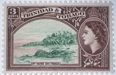 SELLOS DE VIAJE: SELLOS TRINIDAD Y TOBAGO 1953-59 QEII SG#269 COMO NUEVOS, MOGNH, 3 centavos Foto 1 de 4