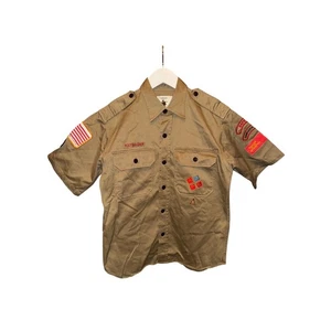 A Bathing Ape BAPE "Foot Soldier" Short Sleeve Button Up Shirt Mens Size Medium - Picture 1 of 6