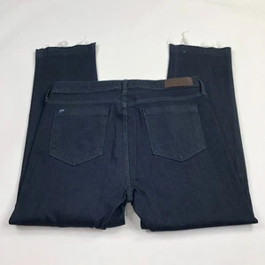 Parker Smith Women's size 12/31 (33W 26L) Raw Hem Mid Rise Straight Leg Jeans - Picture 1 of 12