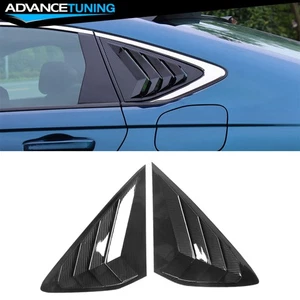 Fits 23-25 Honda Accord Carbon Fiber Print Side Quarter Window Louver Covers ABS - Picture 1 of 11