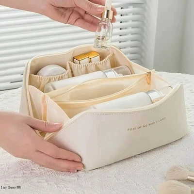 Роскошный макияж устроитель сумка косметический чехол путешествий туалетных принадлежностей мешок хранения молнии коробка - Изображение 1 из 4