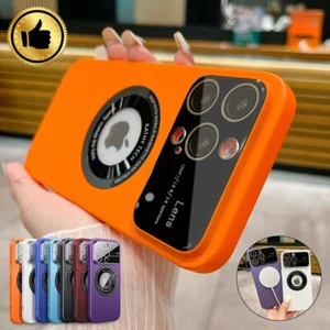 For iPhone 15 14 13 12 11 Pro Max Mag Safe Case Cover with Glass Lens Protector - Zdjęcie 1 z 27