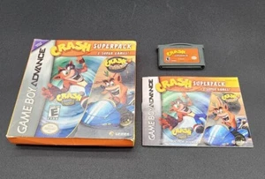 Crash Superpack Nintendo Game Boy Advance GBA N-Trance Nitro KART - Imagen 1 de 5