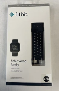 NEW!! Original Fitbit Sport Band Versa Family Large Black -Band Only No Watch - Picture 1 of 5